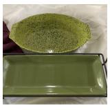 Cerutil oval baking/serving dish and pampered