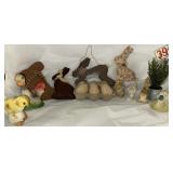 Hens and chickens, bunnyï¿½s and fake eggs