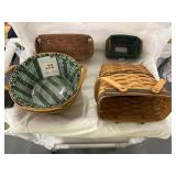 4 Longaberger baskets