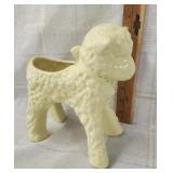 Vtg. Ceramic Lamb planter