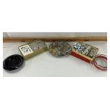 Las Vegas ashtrays cards and a zippo style lighter