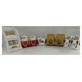 Slot machine, salt, and pepper shakers, a