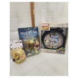 Marvel Comic Clock, Crazy cat lady, Minion Fireman
