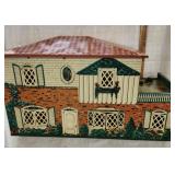 Vtg. Tin Doll house & Accessorys