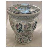 Chinese Floral Porcelain Garden Stool