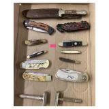 Assorted Knife collection, 2 vintage razors