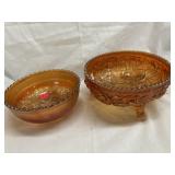 Carnival glass bowls