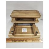 3 Wood Serving Trays