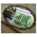 Vtg. Oval mirror