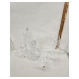 Vtg. Crystal Vase, wine glasses, Vtg. Crystal