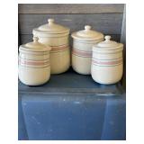 McCoy pottery kitchen canisters