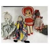 Vtg dolls and a coin purse