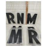 10 inch plastic letters ,8 R