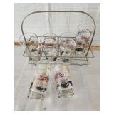 6 Vtg. Hazel Atlas highball tumblers