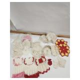Vtg. Handmade crochet doilies