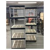 2 nice plastic shelving sets