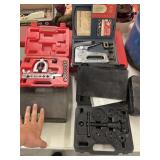 Disc brake pad and caliper service tool kit from