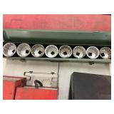 Set of large sockets from 2 1/16 up to 2 1/2
