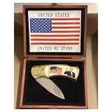 George bush commemorative knife in box