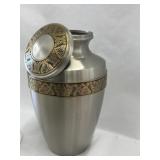 Avalon pewter brass cremation urn
