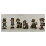 Miniature ceramic figurines