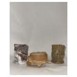 Indian head joe st Clair slag glass  toothpick