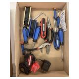 Alan wrenches  and screwdrivers and pliers by