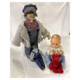 Vtg. 16 inch porcelain Hobo, Vtg Doll , Russplus