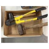 Rubber Mallet, sm Sledgehammer & Bolt Cutters