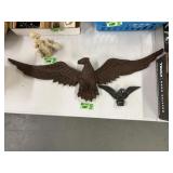 1 Cast iron & sm Aluminum Decorative Eagles