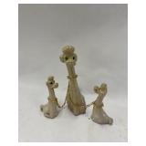 Vintage Faux Wooden Poodles