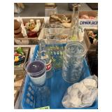 Assorted Glassware & Napkin rings