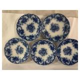 C. 1880S "LIBERTAS PRUSSIA" FLOW BLUE Dessert