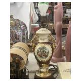 Fragonard style urn lamp