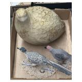 A few Bird statues