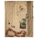 Costume earring and necklaces