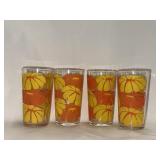 Floral decorative glasses