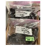 100 pcs Velcro Strips & 8 4" rubber handle grips