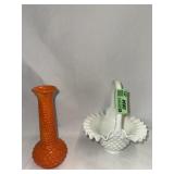 Orange EO Brody company hobnail bud budvaseand