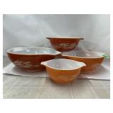 Vintage Pyrex Harvest Wheat Mixing Bowl Set