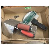 Drywall pail scoop and trowels