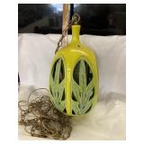 Vtg. Ceramic pendant lamp