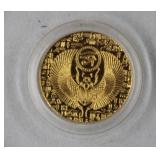 1/200th oz. t. .999 Fine Gold 