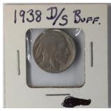 1938 D/S Buffalo Nickel