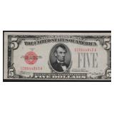 $5 1928B Red Seal Note