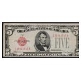 Series 1928B $5 Red Seal Note