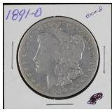 1891-O Morgan Silver Dollar, 90% Silver Coin