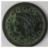 1851 Large Cent Coin