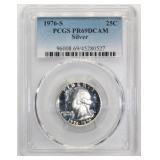 1976-S PCGS PR69DCAM Silver Quarter