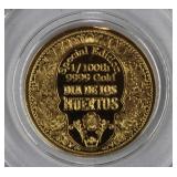 1/100th oz. t. .999 Fine Gold 